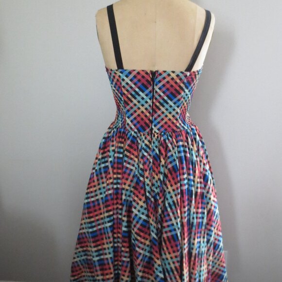 Unique Vintage Rainbow Swing Dress - NWT - Picture 5 of 10